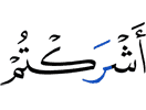 you associate (with Allah)